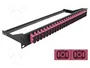DeLOCK Panel de parches de fibra 19″ 24 puertos SC Duplex violeta