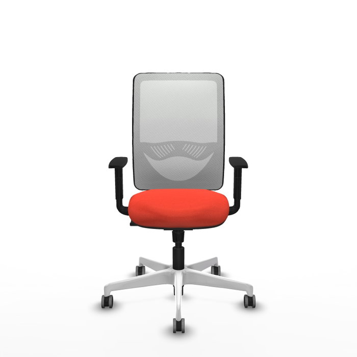 PIQUERAS Y CRESPO Silla de oficina Zulema con mecanismo Sincro, Naranja oscuro y Blanco PIQUERAS Y CRESPO Silla de oficina Zulema con mecanismo Sincro, Naranja oscuro y Blanco