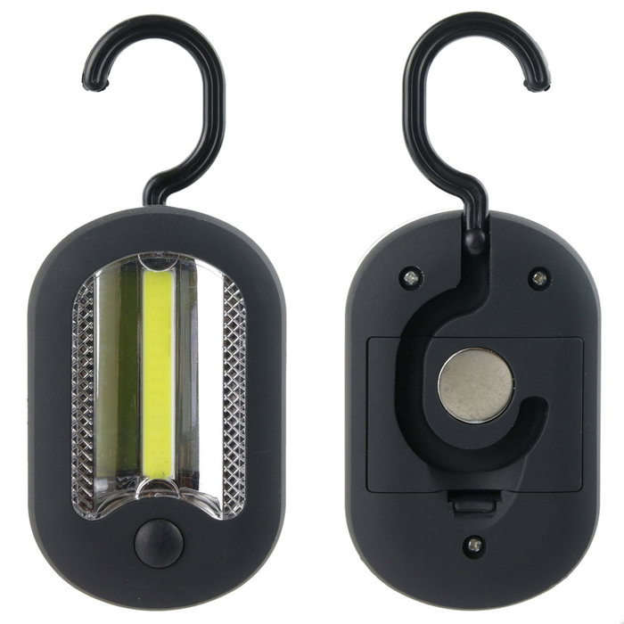 Lámpara con Gancho LED COB Je cherche une Idee, Portátil, Multifuncional, Hogar, Senderismo, Camping, 2 Intensidades de Luz