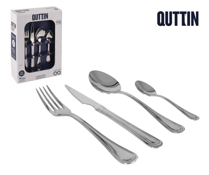 Inde Cubertería 24 Piezas "Antartica" con Diseño Moderno (8 Unidades) Inde Cubertería 24 Piezas "Antartica" con Diseño Moderno (8 Unidades)