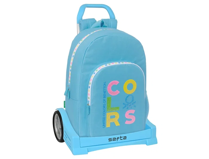Safta Mochila modelo 876 con carro Evolution Benetton Spring