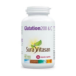 Sura Vitasan Glutation 200 & C 30 cápsulas - Complemento alimenticio con Glutation reducido y Vitamina C