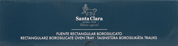 Inde Fuente Rectangular Horno Borosilicato 2.6L 22.5x35x5 cm (2 Unidades)