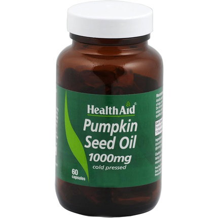 HEALTH AID Aceite de semilla de calabaza 1.000 mg, 60 cápsulas HEALTH AID Aceite de semilla de calabaza 1.000 mg, 60 cápsulas