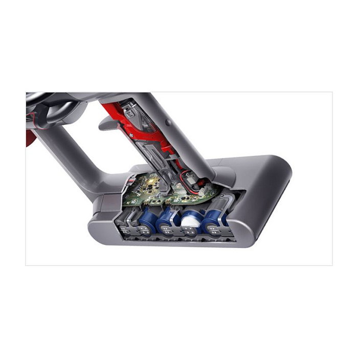 Dyson V11 Fluffy Aspiradora Escoba Inalámbrica (Nickel/Rojo)