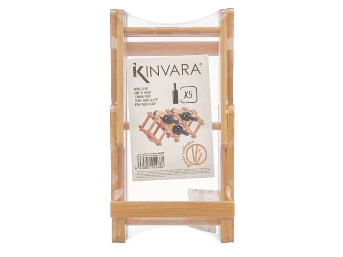 Kinvara Botellero de Bambú Plegable Natural