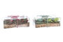 DKD Home Decor Set de 2 Velas de Cristal Verde y Rojo 120g