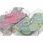 DKD Home Decor Set de 2 Velas de Cristal Verde y Rojo 120g