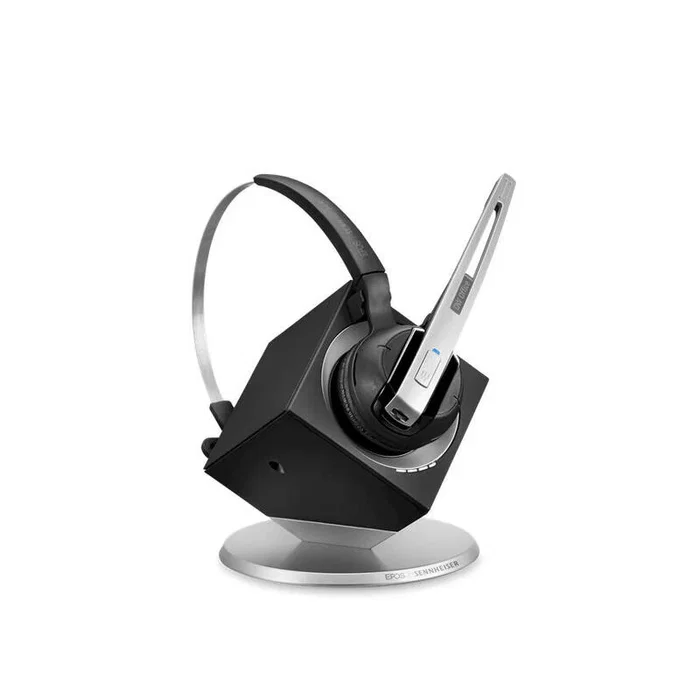 EPOS | SENNHEISER IMPACT DW Office USB ML Auriculares Inalámbricos Monoauricular para Oficina/Call Center, Certificados Skype for Business, Negro/Plata - EU