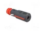 PRO CAR Enchufe de mechero de coche con borna de tornillo 16A negro