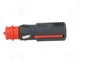 PRO CAR Enchufe de mechero de coche con borna de tornillo 16A negro