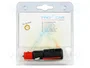 PRO CAR Enchufe de mechero de coche con borna de tornillo 16A negro