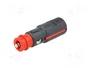 PRO CAR Enchufe de mechero de coche con borna de tornillo 16A negro