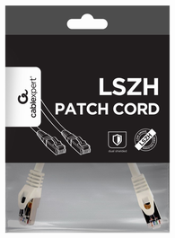 Gembird PP6A-LSZH-CU-W-0.25M Cable de Red RJ45 Cat.6a SFTP LSZH 0.25m Blanco