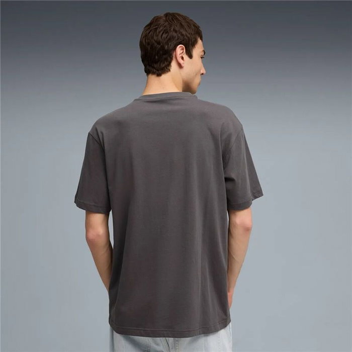 Camiseta de Manga Corta Hombre Puma Maximal Metallic Relaxed Gris 2XL