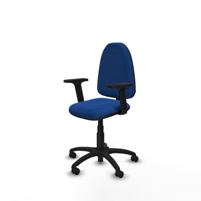 PIQUERAS Y CRESPO Silla de oficina Aýna Azul con Brazos 2D PIQUERAS Y CRESPO Silla de oficina Aýna Azul con Brazos 2D