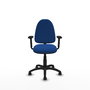 PIQUERAS Y CRESPO Silla de oficina Aýna Azul con Brazos 2D