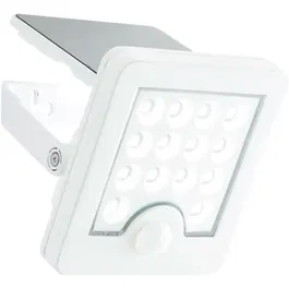 Brilliant Aplique Exterior LUTON BRI4004353437786 LED Solar Detector Movimiento Plástico Metal 4W Blanco