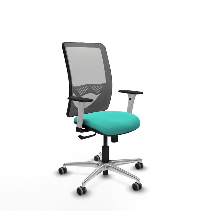 PIQUERAS Y CRESPO Silla de oficina Zulema con mecanismo Sincro, Turquesa y Gris PIQUERAS Y CRESPO Silla de oficina Zulema con mecanismo Sincro, Turquesa y Gris