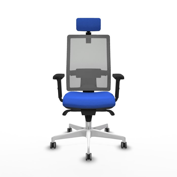 PIQUERAS Y CRESPO Silla de oficina Horna con mecanismo Sincro, Azul y Gris PIQUERAS Y CRESPO Silla de oficina Horna con mecanismo Sincro, Azul y Gris