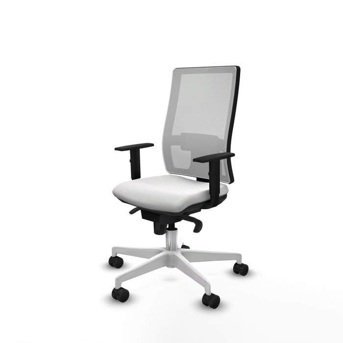 PIQUERAS Y CRESPO Silla de oficina Horna con mecanismo Sincro Blanco PIQUERAS Y CRESPO Silla de oficina Horna con mecanismo Sincro Blanco