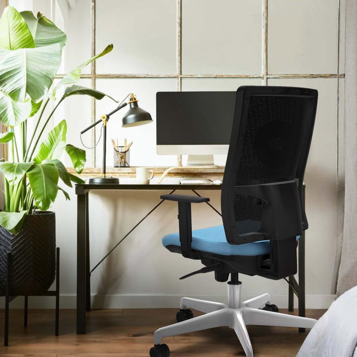PIQUERAS Y CRESPO Silla de oficina Horna con mecanismo Sincro Blanco PIQUERAS Y CRESPO Silla de oficina Horna con mecanismo Sincro Blanco