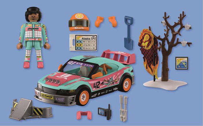Playmobil City Action Coche Tuning Todoterreno, vehículo de juguete, para niños de 4 a 10 años