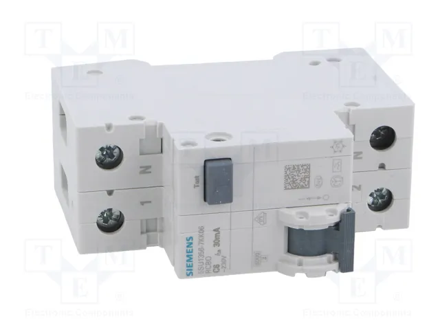 SIEMENS 5SU1356-7KK06 RCBO 6A 30mA Tipo A