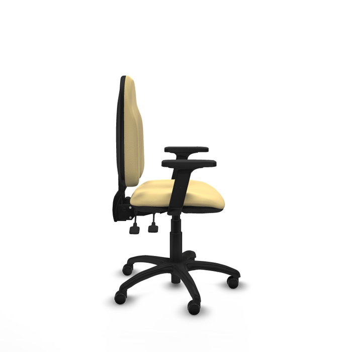 PIQUERAS Y CRESPO Silla de oficina Algarra Crema con Brazos 2D PIQUERAS Y CRESPO Silla de oficina Algarra Crema con Brazos 2D