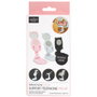 The Concept Factory Soporte Móvil Plegable Kawaii con Espejo para Maquillaje, Rosa, Blanco, Negro