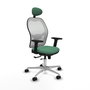 PIQUERAS Y CRESPO Silla de oficina Jorquera Verde esmeralda y Blanco