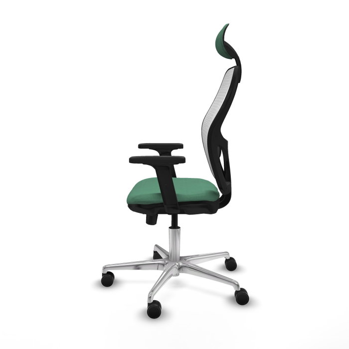 PIQUERAS Y CRESPO Silla de oficina Jorquera Verde esmeralda y Blanco PIQUERAS Y CRESPO Silla de oficina Jorquera Verde esmeralda y Blanco