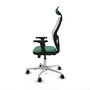 PIQUERAS Y CRESPO Silla de oficina Jorquera Verde esmeralda y Blanco