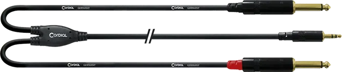 Cordial Cable Y Minijack Estéreo/2 Jack Mono CSV 3 M Cordial Cable Y Minijack Estéreo/2 Jack Mono CSV 3 M