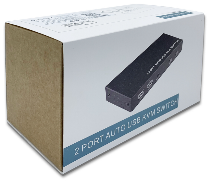 Aisens Conmutador KVM HDMI 4K@60Hz USB 1U-2PC Negro