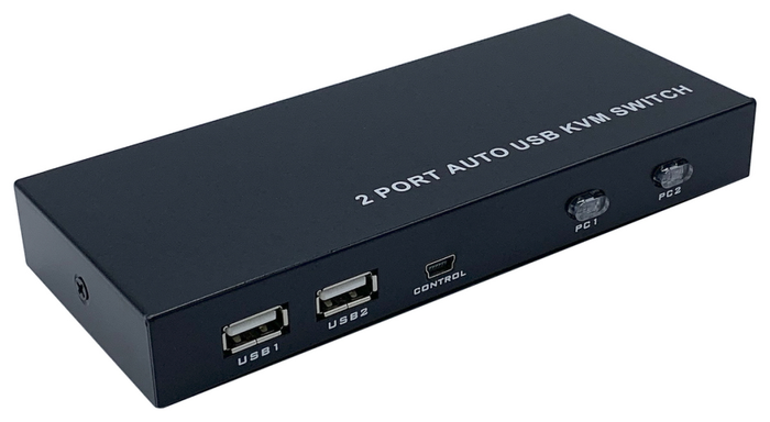 Aisens Conmutador KVM HDMI 4K@60Hz USB 1U-2PC Negro
