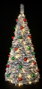 DKD Home Decor Árbol LED PVC Nevado 63,5x63,5x150 IP44