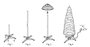 DKD Home Decor Árbol LED PVC Nevado 63,5x63,5x150 IP44