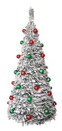 DKD Home Decor Árbol LED PVC Nevado 63,5x63,5x150 IP44