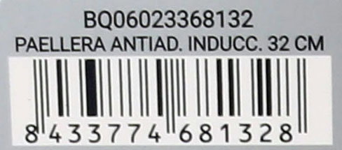 Quttin Paellera Antiadherente para Inducción 32 cm (6 Unidades) Quttin Paellera Antiadherente para Inducción 32 cm (6 Unidades)