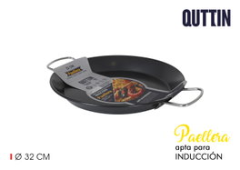Quttin Paellera Antiadherente para Inducción 32 cm (6 Unidades)