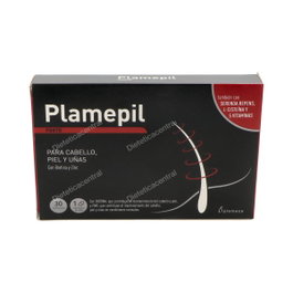 PLAMECA Plamepil Forte - Complemento Alimenticio para Cabello, Piel y Uñas con Zinc y Biotina - 30 Cápsulas