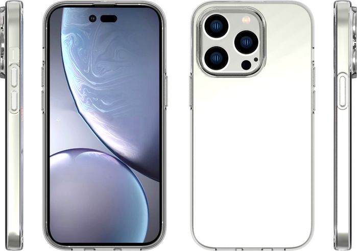 eSTUFF INFINITE VIENNA Funda TPU transparente 100% reciclada para iPhone 14 Pro - Protección contra caídas y material antiamarilleo
