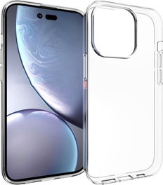 eSTUFF INFINITE VIENNA Funda TPU transparente 100% reciclada para iPhone 14 Pro - Protección contra caídas y material antiamarilleo