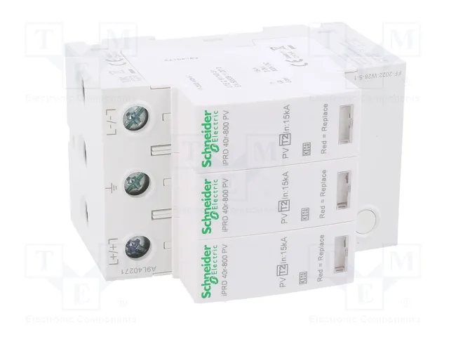 SCHNEIDER ELECTRIC Limitador de sobretensiones ACTI9 Tipo 2 de 3 polos SCHNEIDER ELECTRIC Limitador de sobretensiones ACTI9 Tipo 2 de 3 polos