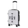 Karactermania Maleta de Cabina Spaceship ABS 4 Ruedas Blanco