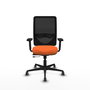 PIQUERAS Y CRESPO Silla de oficina Zulema Naranja y Negro
