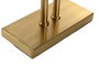 DKD Home Decor Lámpara de pie de hierro con 2 pantallas Dorado y Crudo