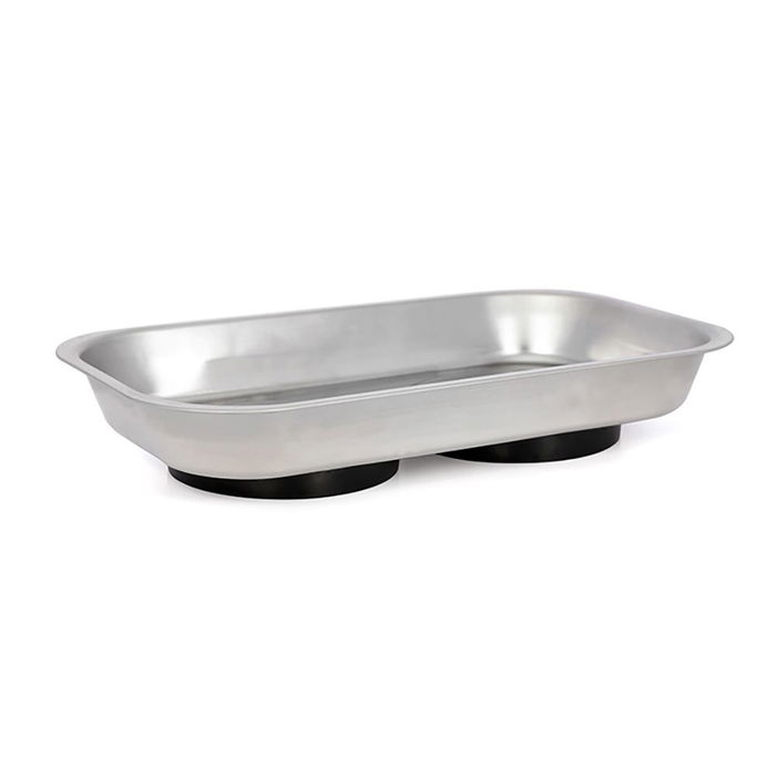 Workpro Bandeja Metálica Magnética Rectangular Acero Inoxidable 238 x 137 x 40 mm