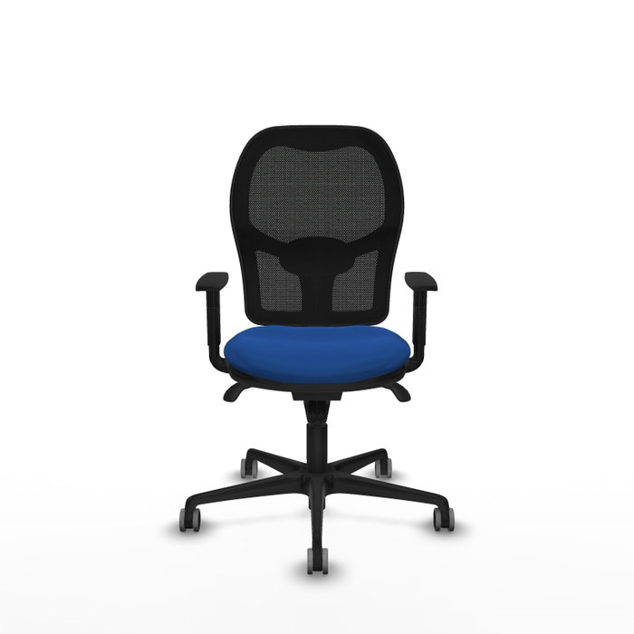 PIQUERAS Y CRESPO Silla de oficina Jorquera con mecanismo sincro, azul y negro PIQUERAS Y CRESPO Silla de oficina Jorquera con mecanismo sincro, azul y negro